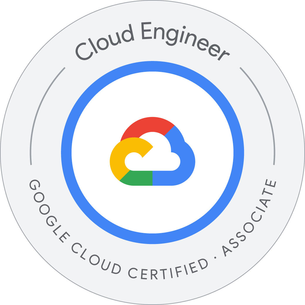 Associate Cloud Engineer certification badge